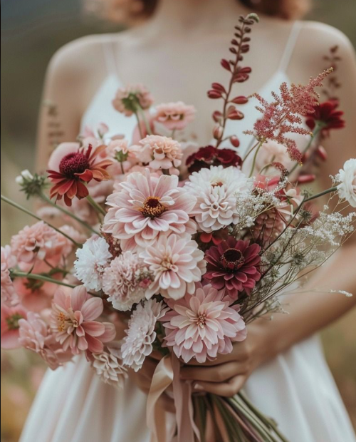 bohemian wedding bouquet