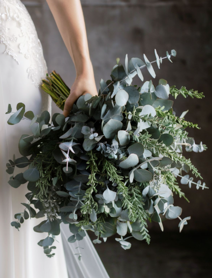 green wedding bouquet