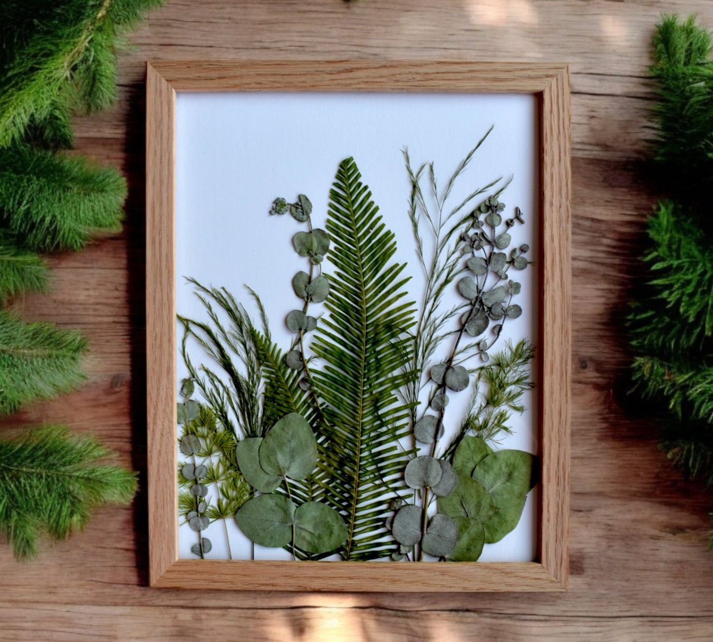 Evergreen Pressed Bouquet 